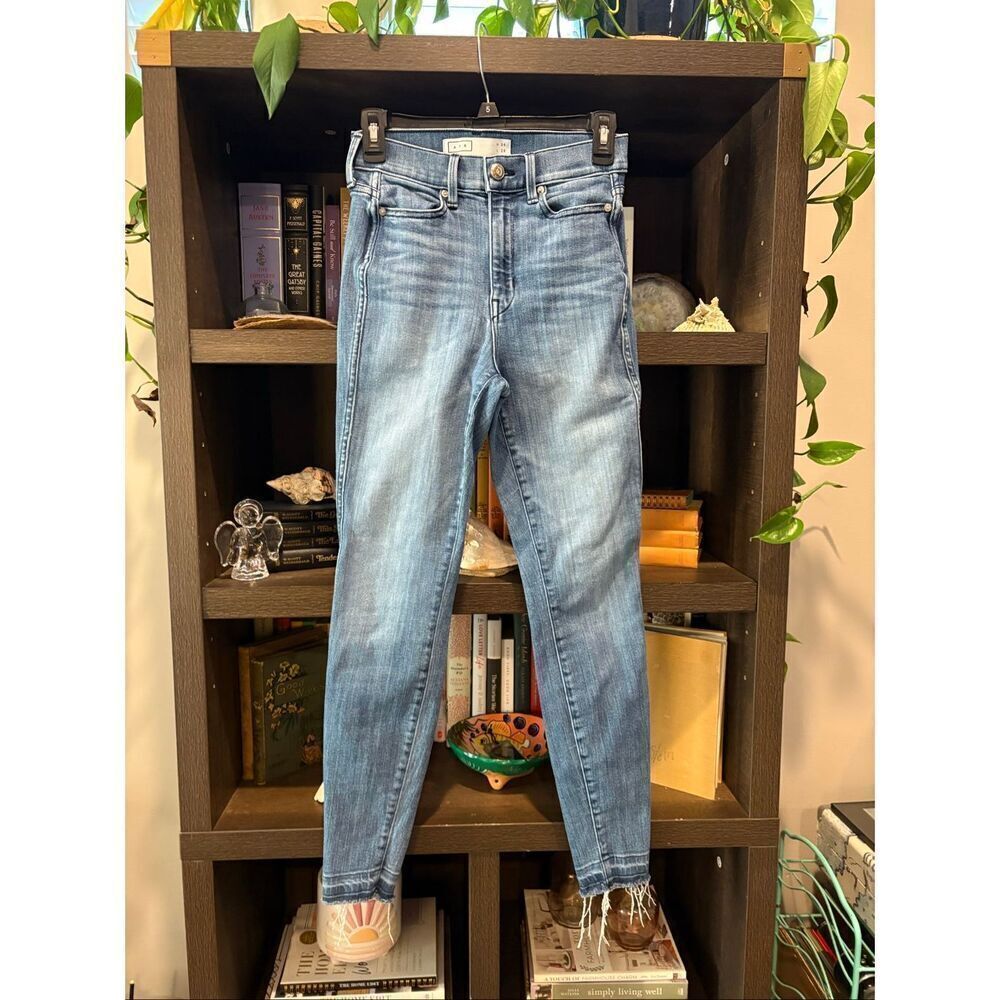 AYR All Year Round Dark Wash Distressed Skinny Jeans Size 26